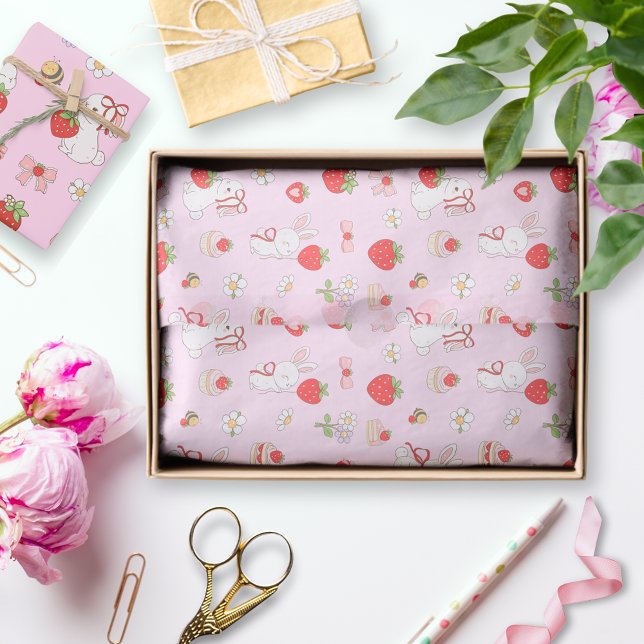 Papel De Seda Aniversário de Algum Coelhinho Rosa (Criador carregado)