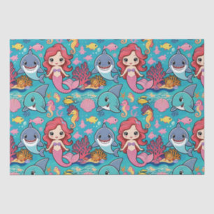 Papel De Seda aniversário de bicho-da-baleia