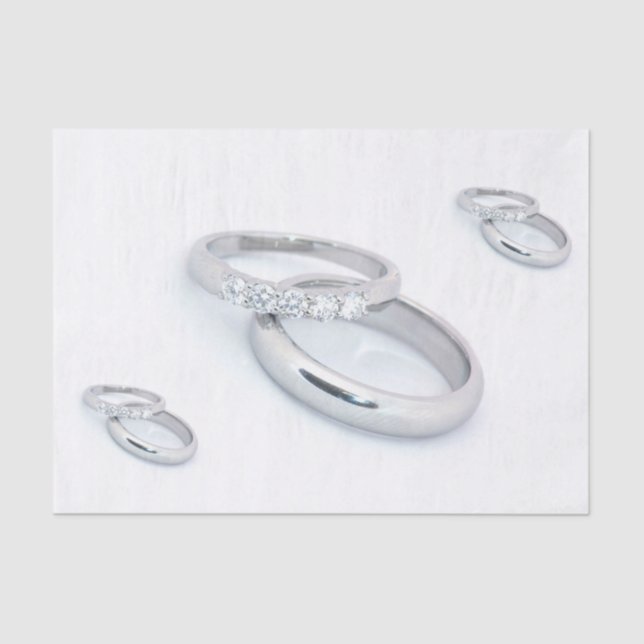 Papel De Seda Aniversário de Casamento de 25 Silver (Frente )