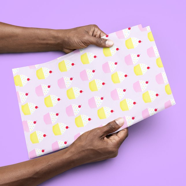 Papel De Seda Aniversário de Fazer Cupcake (Criador carregado)