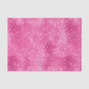 Papel De Seda Aniversário de Gelado Rosa-Sparkle