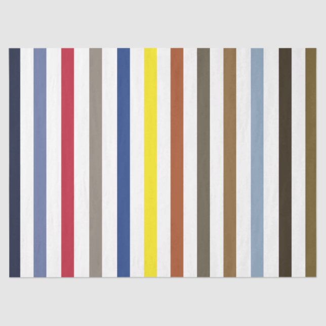 Papel De Seda Aniversário de Greve Colorida de Verão (Frente )