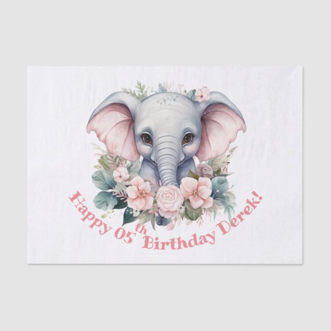 Papel De Seda Aniversário do Chubby (Frente )