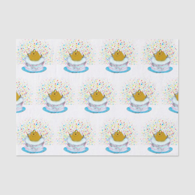 Papel De Seda Aniversário do Dia da Marmota (Frente )