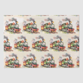 Papel De Seda Aniversário do Motor de Comboio