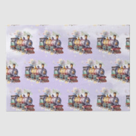 Papel De Seda Aniversário do Motor do Comboio