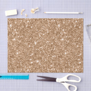 Papel De Seda Aniversário Glitter Glitz Dourado