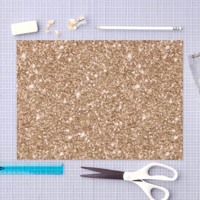 Papel De Seda Aniversário Glitter Glitz Dourado (Arte )