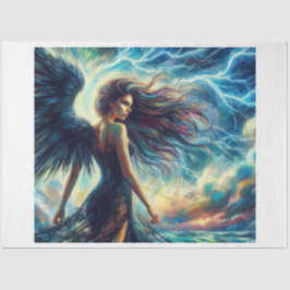 Papel De Seda Anjo da Tempestade Escura