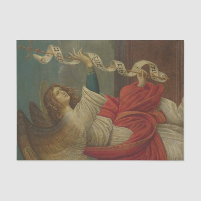 Papel De Seda Anjo de Anunciação de Gaudenzio Ferrari (Frente )