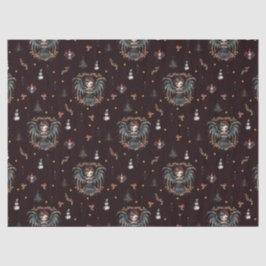 Papel De Seda Anjo de Natal Gótico Escuro