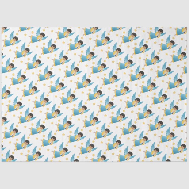 Papel De Seda Anjos de Natal (Frente )