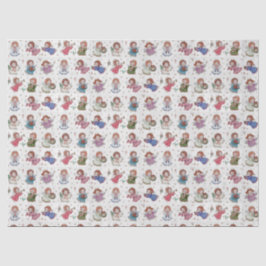 Papel De Seda Anjos de Natal