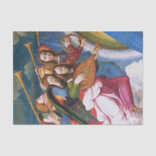 PAPEL DE SEDA ANJOS MUSICAIS DO NATAL