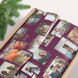 Papel De Seda Ano em Momentos 25 Colagem de Fotos e Legendas da 