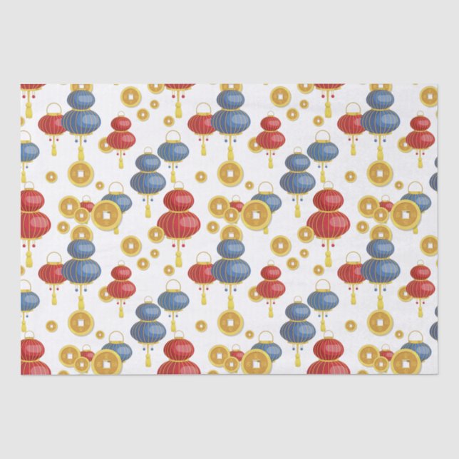 Papel De Seda Ano Novo Chinês Feliz  (Frente )