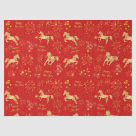 Papel De Seda Ano Novo Lunar 2026 | Ano do Cavalo