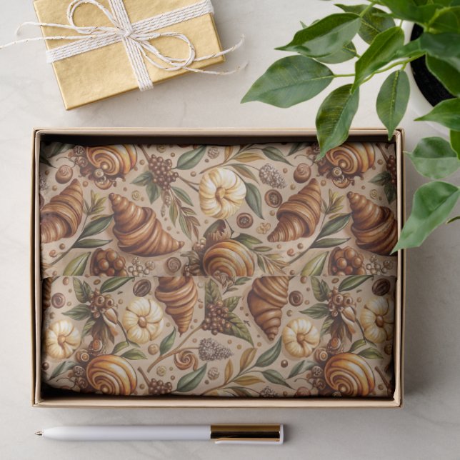 Papel De Seda Ansiando Croissants (Presente)