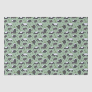 Papel De Seda Anta Malaia Tapiro Selva Verde Zoológico Animal