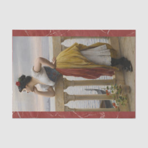 Papel De Seda Antecipação por Eugene de Blaas, Arte Decoupage