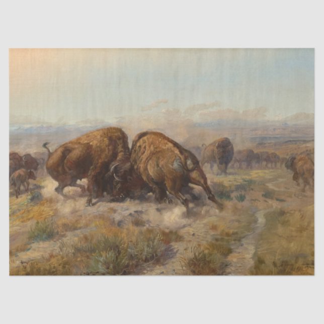 Papel De Seda Antes do Homem Branco Veio por Charles Russell (Frente )