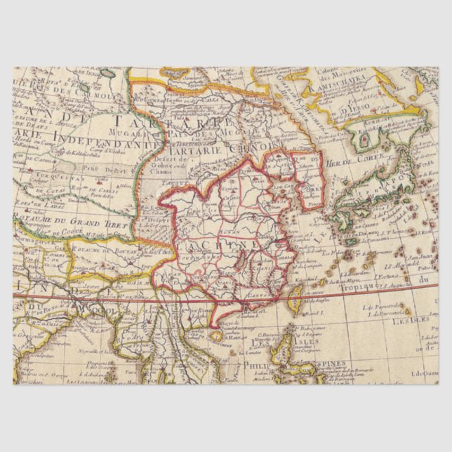 Papel De Seda Antiga Série Map 1 Design 3 (Frente )