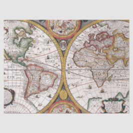 Papel De Seda Antiga Série Map 1 Design 9