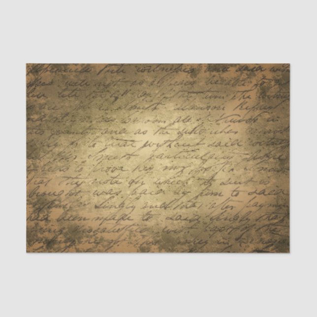 Papel De Seda Antiga Vintage Manuscrito (Frente )