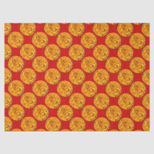 Papel De Seda ANTIGO DOURADO FLORENTINE FORINT Royal Red