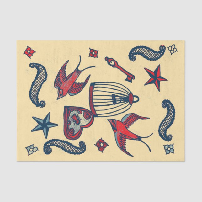 Papel De Seda Antigo Retro Escolar (Frente )