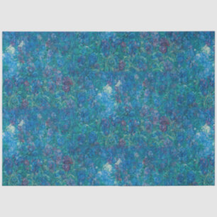 Papel De Seda Antiguidade - Azul Roxo Íris Antigos Mestrados