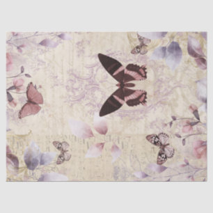 Papel De Seda Antiguidade da Polinização da Borboleta Ephemera