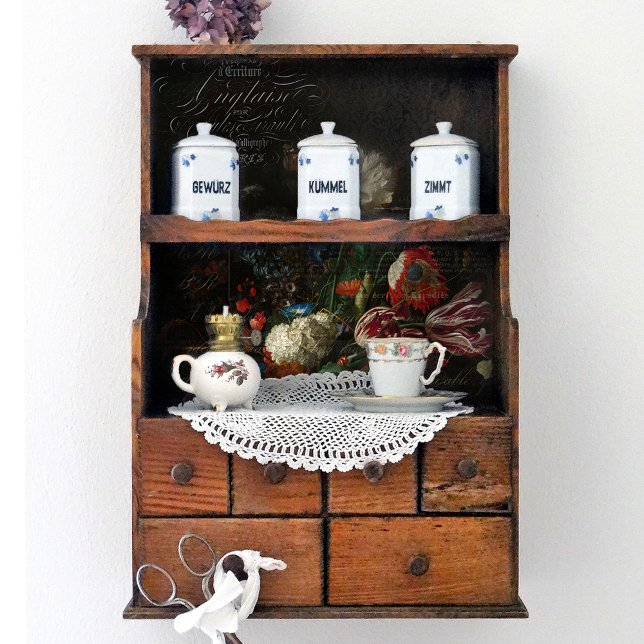 Papel De Seda Antiguidade de Dissociação de Script Floral e Fran (Criador carregado)