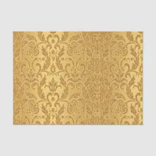 Papel De Seda antiguidade, ouro, damasco, teste padrão, vintage