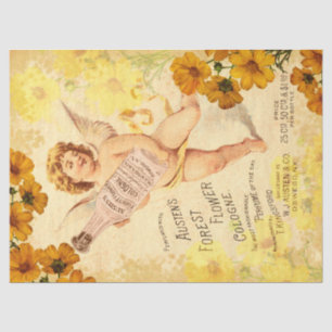 Papel De Seda Antiquado desacoplamento de Cherub em Colônia