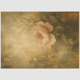 Papel De Seda Antique Blush Peony – Floral Background Decoupage