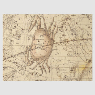 Papel De Seda Antique Galaxy Map Series Design 4