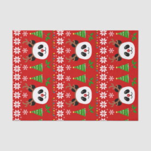 Papel De Seda Antlers grandes do Natal dos desenhos animados da
