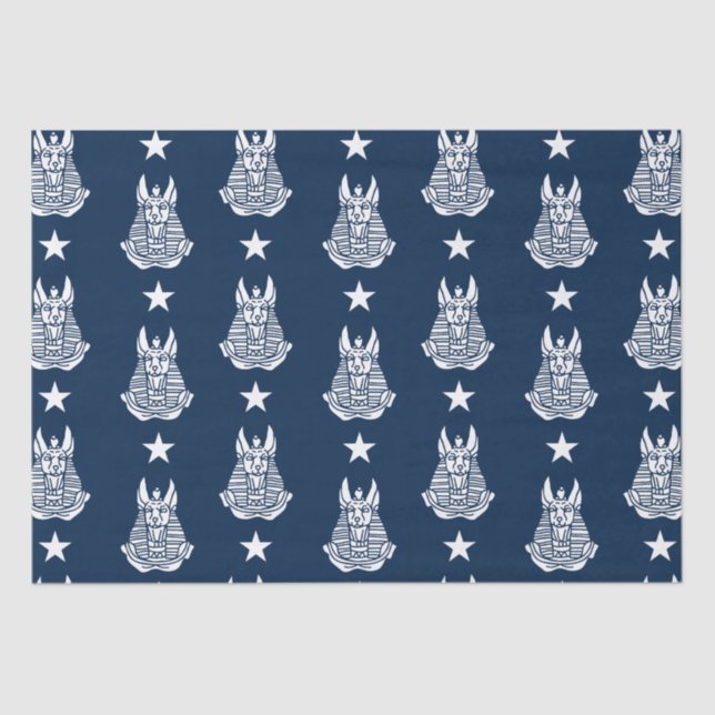 Papel De Seda Anubis Antigo Artigo Egípcio (Frente )