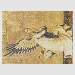 Papel De Seda ANUNCIAÇÃO ANGEL, Santo Gabriel por Simone Martini