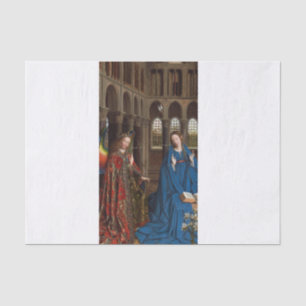 Papel De Seda Anunciação de Van Eyck Premium Luz da Catedral