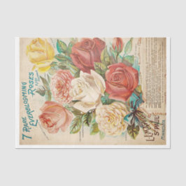 Papel De Seda anúncio de flor