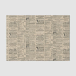 Papel De Seda Anúncio de jornal antigo