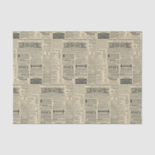 Papel De Seda Anúncios de jornal Vintage