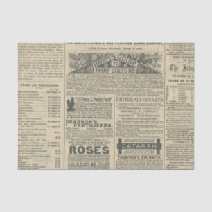 Papel De Seda Anúncios de jornal Vintage