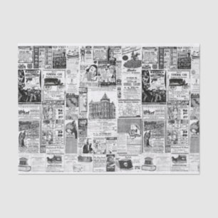 Papel De Seda Anúncios de jornal Vintage Halloween