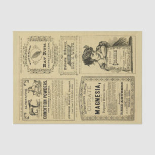 Papel De Seda Anúncios de vintage em anúncios de varejo