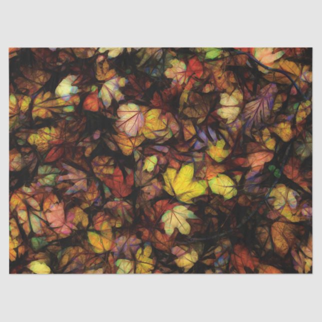 Papel De Seda Ao fim de outubro folhas (Frente )