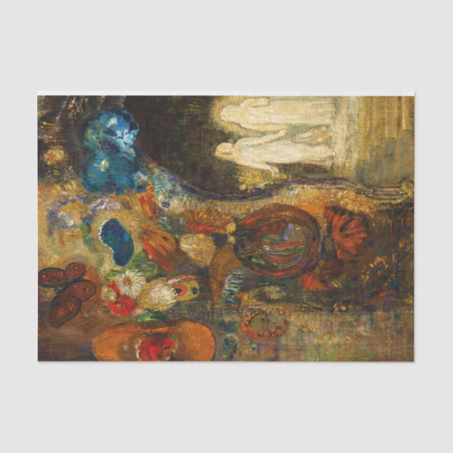 Papel De Seda Aparição, 1910 por Odilon Redon (Frente )