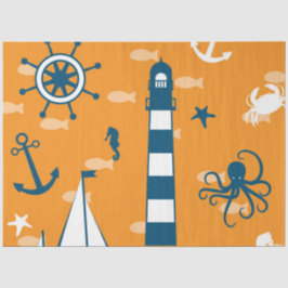 Papel De Seda Apenas mais náutico Series Design 4